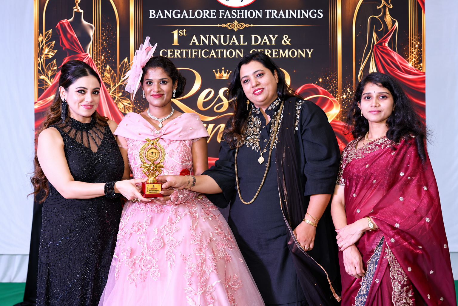 A beautiful moment of pride, celebration, and achievement at Bangalore Fashion Trainings’ 1st Annual Day & Certification Ceremony. From learning the craft to earning the spotlight — every milestone deserves to be celebrated.